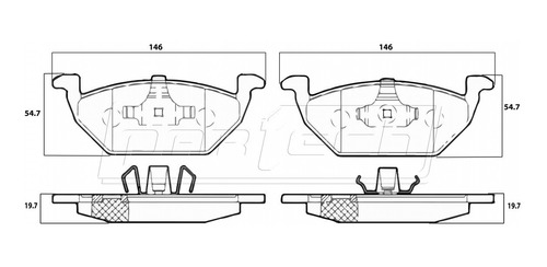 Balatas Volkswagen Jetta 1998 - 2007 2.0l L4