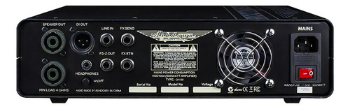 Amplificador Para Bajo De 500w Ashdown Rm-500-evo Ii Color Negro Y Plata