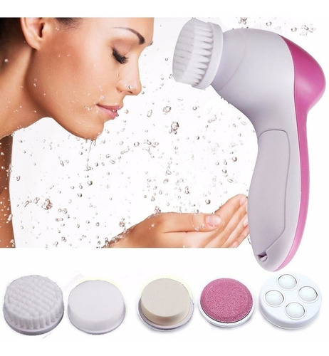 Imagen 10 de 10 de Cepillo Limpieza Exfoliante Facial Masajeador Face Cleansing Torno Cara Peeling Piel Suave & Brillo Garantia Oficial