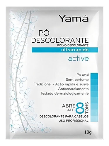 Pó Descolorante Active 8 Tons 10g - Yamá