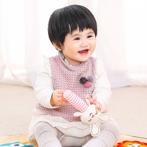 Bebê Toy Cartoon Stuffed Mão Chocalho Brinquedo Infantil Cur