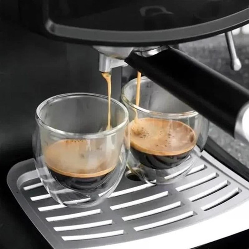 Kit De Copos De Café Liso - Vidro Duplo 100ml - Flashgoods Transparente
