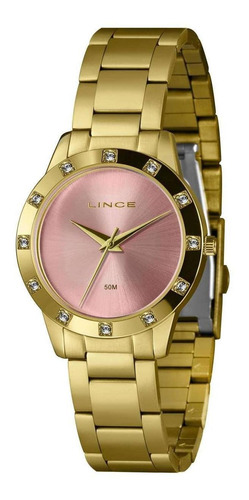 Relógio Feminino Lince Lrg4735l34 Rxkx Casual Dourado