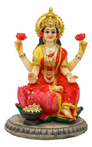 Figura De Estatua De La Diosa India Lakshmi - Estatua De Í.