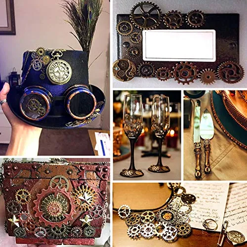 Engranajes Steampunk Antiguos Metalicos A Colgado