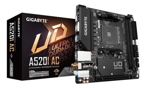 Placa e Gigabyte A520i Ac Wifi - Mini Itx - Ryzen