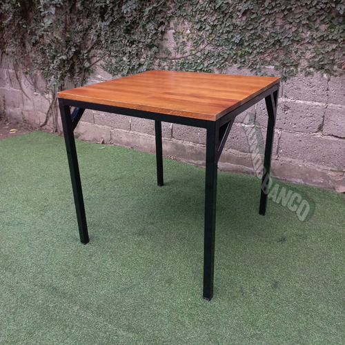 Mesa Para Bar Estilo Industrial Hierro Y Madera