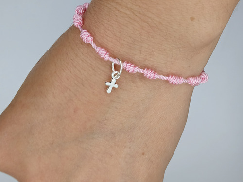 Recuerdo Economico 50 Pulseras Decenario Color Rosa