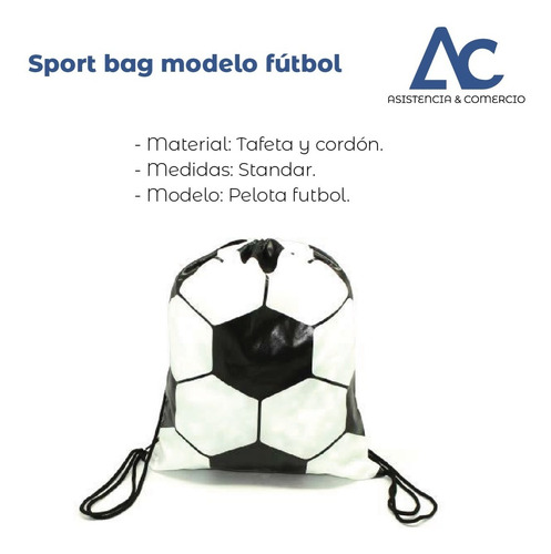 Sport Bag Modelo Fútbol