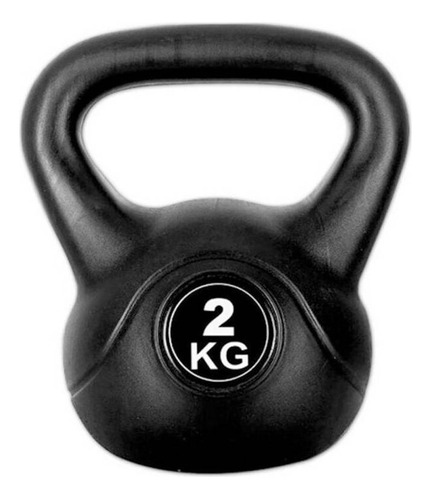 Pesas Rusa Kettlebell 2kg Crossfit Fitness Funcional / Lhua Color Negro