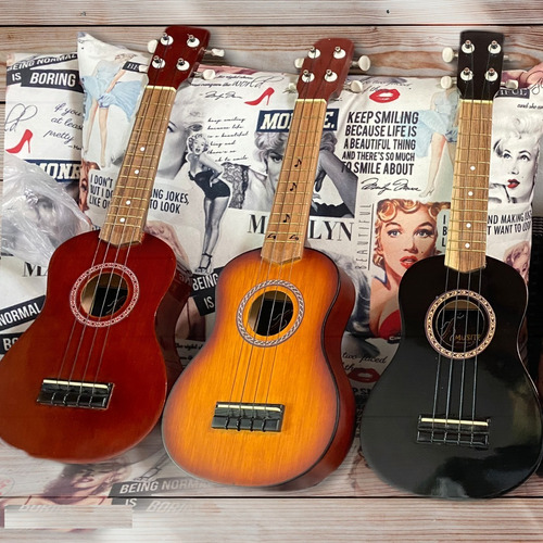 Ukeleles Acusticos Soprano +correa+forro+metodo+envio