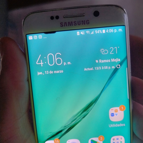 Samsung Galaxy S6 Edge 64 Gb Blanco Perla 3 Gb Ram Blanco (Usado)