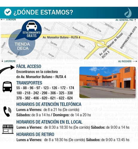 Inodoro Largo Mochila Apoyo Deposito Sanitario Marajo Deca