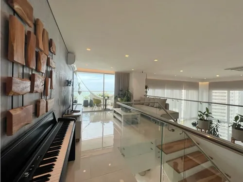 Penthouse En Venta Amoblado 3 Alcobas En Edificio Montu Vista Al Mar