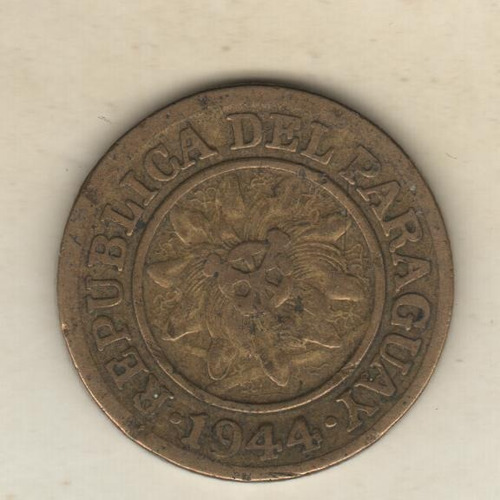 Paraguay Moneda De 5 Céntimos Año 1944 Km 21 - Vf+