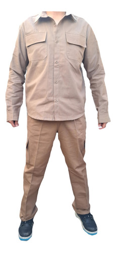 Conjunto Camisa Y Pantalon Cargo De Trabajo Talle 38 A 60