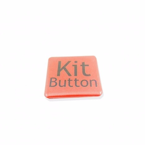 Button Quadrado Espelho 50x50mm 100 Unidades