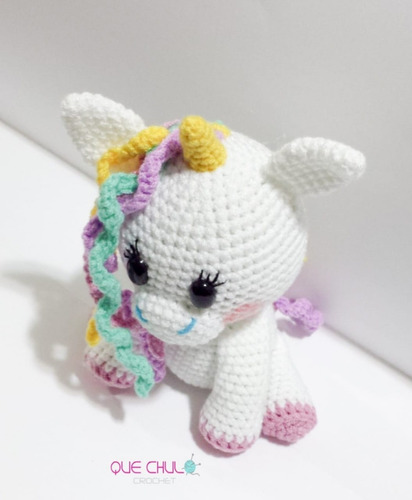 Muñeco Tejido Unicornio Amigurumi