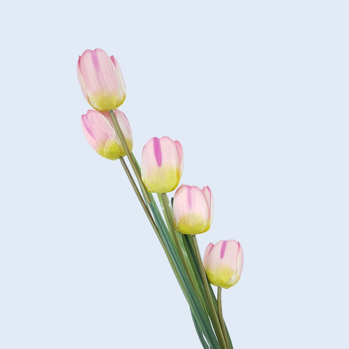 Vara De Tulipán Con 5 Flores Artificial