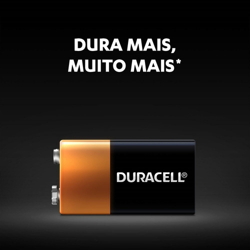 Pilha Duracell Coppertop 9v Retangular - Unidade
