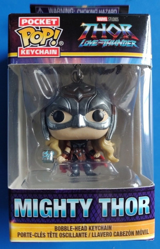 Imagen 3 de 3 de Funko Pop Llavero Mighty Thor * Thor Love & Thunder