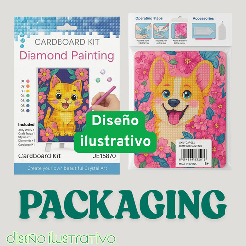 Kit De Pintura Diamond Painting Atril Cuadro 10x15cm Codje-b