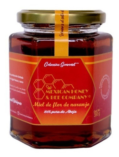 Miel De Abeja Flor De Naranjo Mexican Honey & Bee Co. 350 Gr