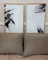 Comprar Cuadros Pintados A Mano Blanco Y Negro Wabi Sabi Minimalista