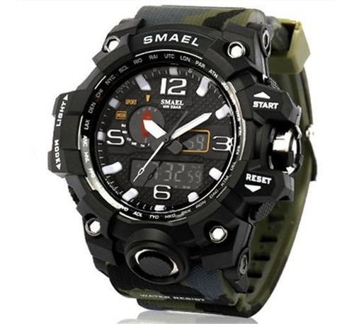 Relogio Smael Verde Camuflado