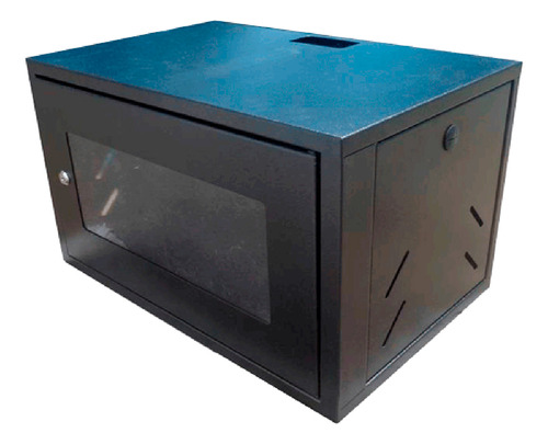Mini Rack Parede 19 9u X 470mm Preto + 1 Regua 6 Tomadas 10a