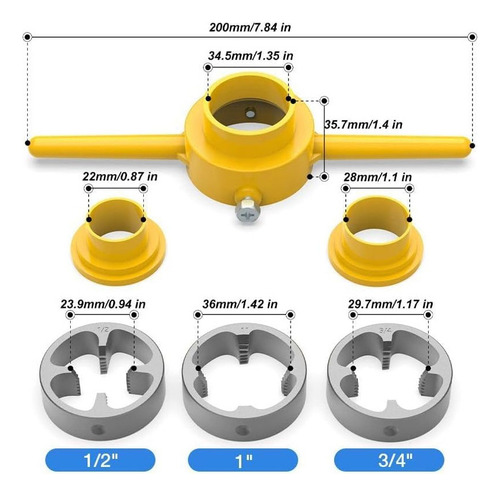 A A Herramienta For Hacer Roscas De Pvc Kit De Matrices