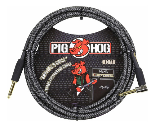 Pig Hog Pch10agr Cable De Instrumento Para Guitarra (ángu