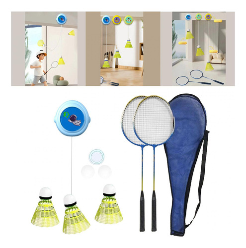 Entrenador Individual De Raquetas Azules De 2 Piezas