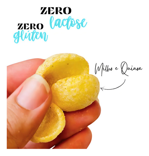 Snack De Milho e Quinoa Sabor Churrasco Zero Lactose/Glúten Belive 35g