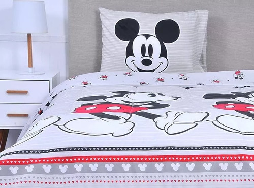 Plumón Reversible Mickey 1,5 Plaza - Monadas Disney Spa