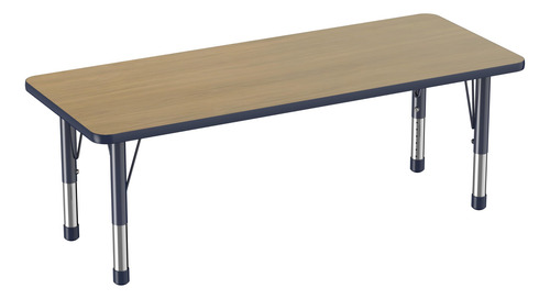 Mesa Rectangular Para Aula 60 X 150 Cm Con Patas Ajustables