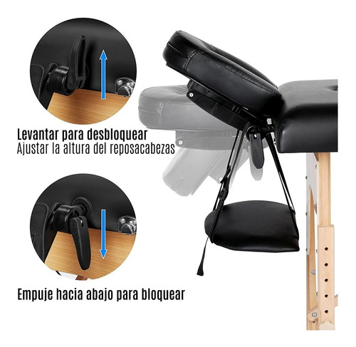 Cama De Masaje Tatuajes Portatil Profesional Madera