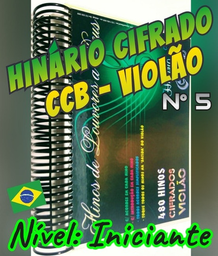 Hinário Cifrado Violão Nº 5 Ccb  -  Iniciante - Versão Nr 2