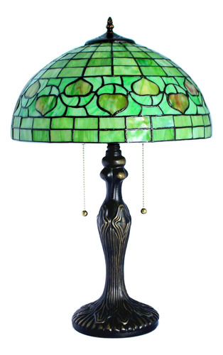 Zjart Tiffany - Lámpara De Mesa De 2 Luces De 24 Pulgadas .