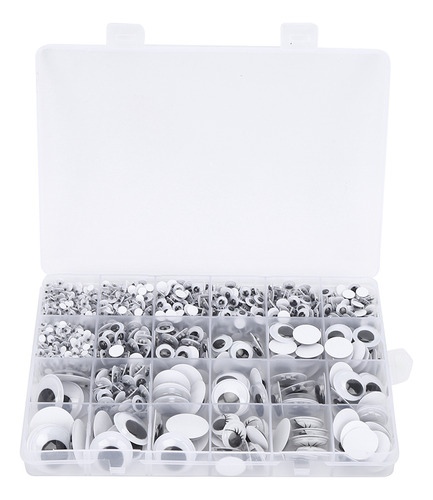1 Caja De Juguetes Autoadhesivos De Bricolaje Con Ojos Móvil