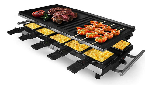 Raclette elétrica Arestia, aço inoxidável, grande, 1500w