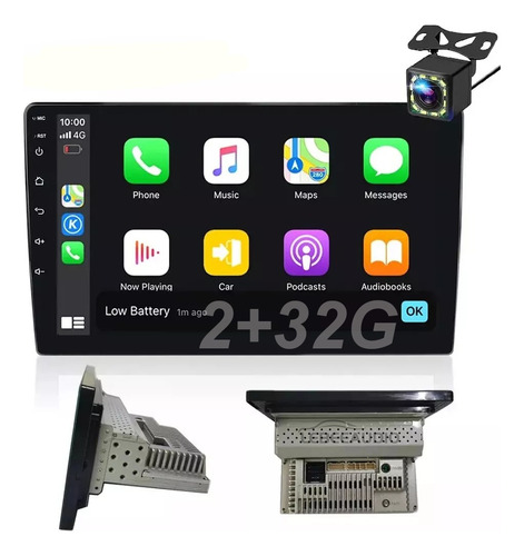 2+32g Estéreo De Coche Android 10 Pulgadas Wifi Gps Carplay