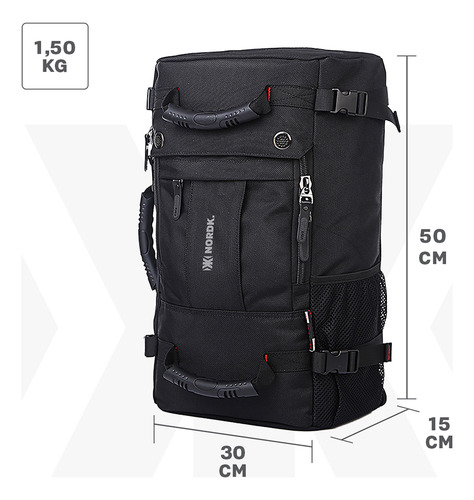 Mochila Mala 2 Em 1 Nordk Nomad Notebook 40l