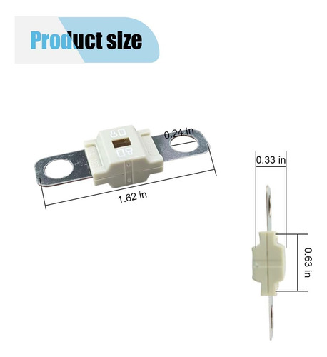 Portafusibles Automotriz Con Fusible 80a De Alta Corriente