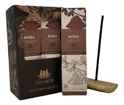 Incenso Nirvana - Linha Tradicional - Aromas Fragrância Mirra
