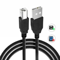 Comprar Cable Usb Impresora Cable De Impresora Usb 2.0 A-b Macho Para Hp Epson Canon Universal 1.5 Metro 480mbps Color Negro Jeeyee