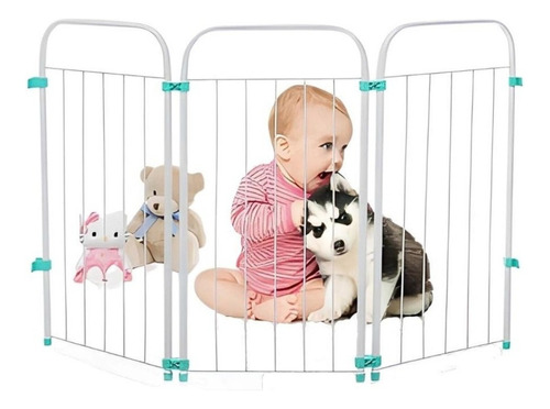 Portão Para Cachorro Grade Retrátil Cercado Proteção Fácil