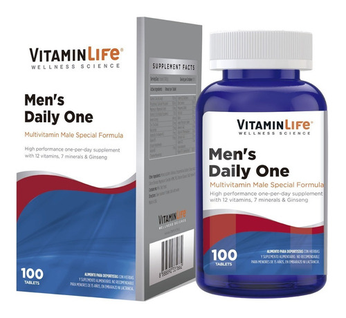 Vitaminlife Men S Daily One De 100 Tabletas
