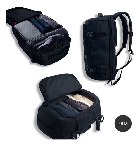 Mochila Viaje Impermeable Notebook 17,3 Broadpeak 40l Lhotse