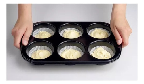 Molde Metálico De Cupcake Molde De Magdalena Molde Muffin 6c